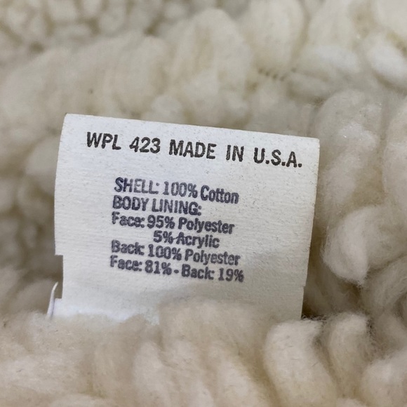 Vintage 70s Levi's Orange Tab Sherpa Lined Denim Vest - Picture 7 of 8